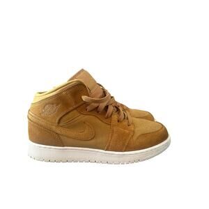 Jordan 1 Mid Golden Harvest Sail GS 7Y